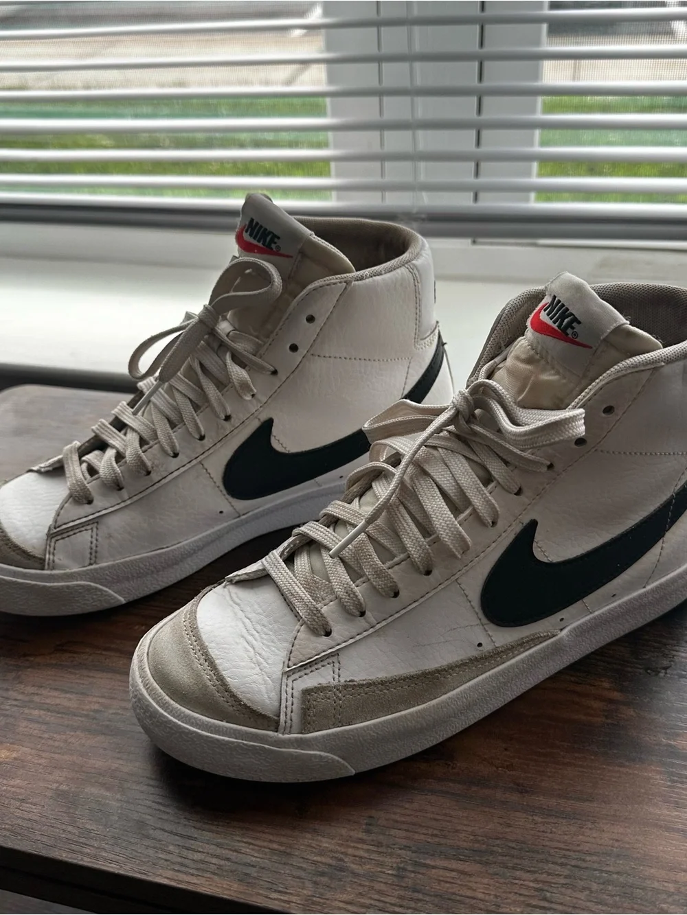 Nike Blazer Mid '77 GS 'White Black' Vintage Hightop Sneaker 7Y